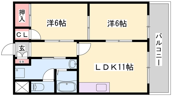 アルコ・ラ・カーサ 町坪（OR）の物件間取画像